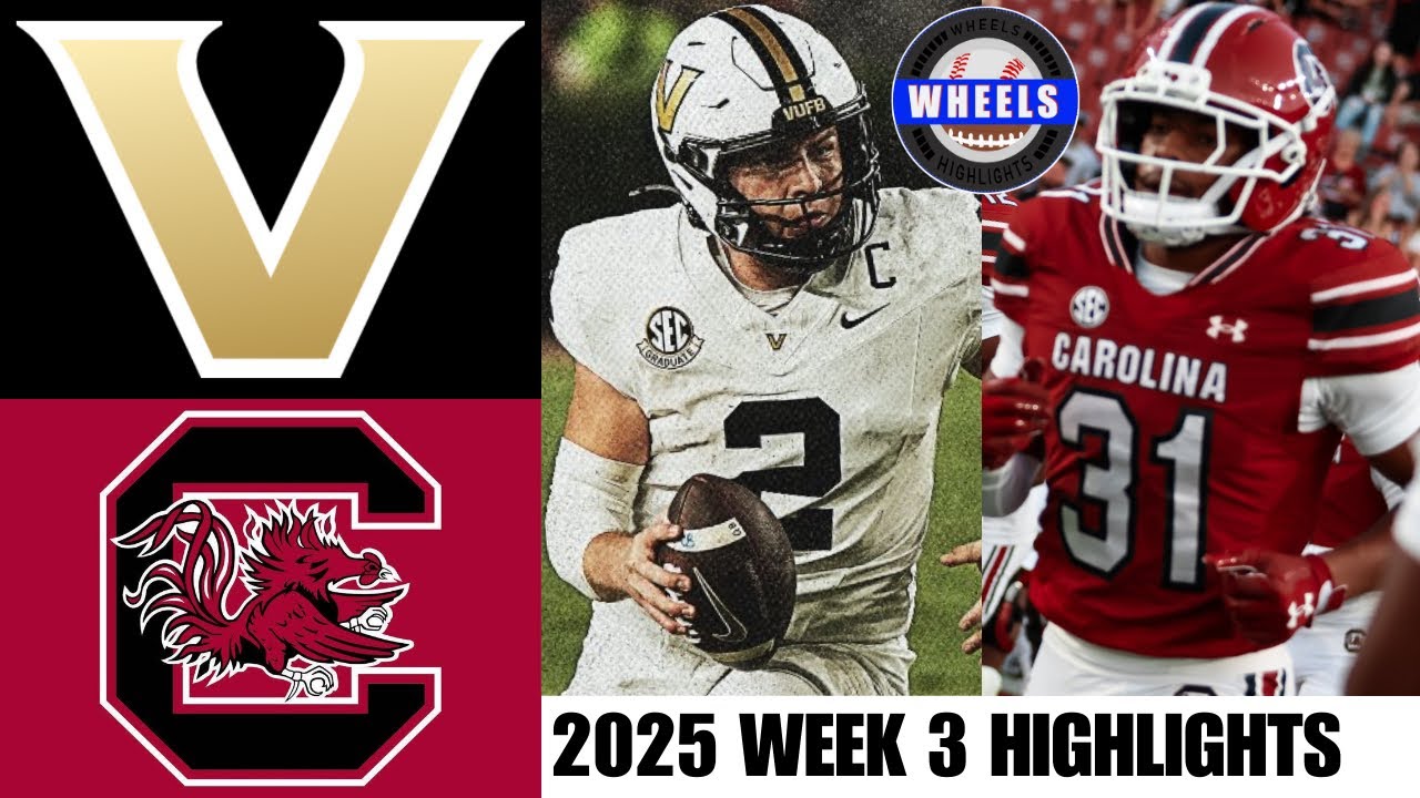 Vanderbilt vs #11 South Carolina Highlights | Week 3 | 2025 College Football Highlights