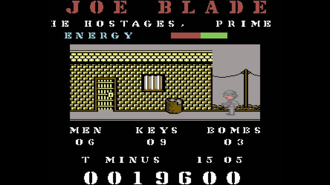 Joe Blade Longplay (C64) [50 FPS]