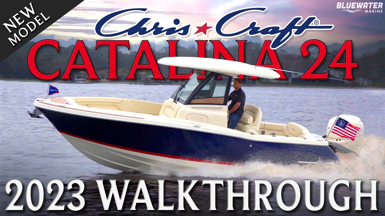 New 2023 Chris-Craft Catalina 24 with Seakeeper Ride - Full Walkthrough