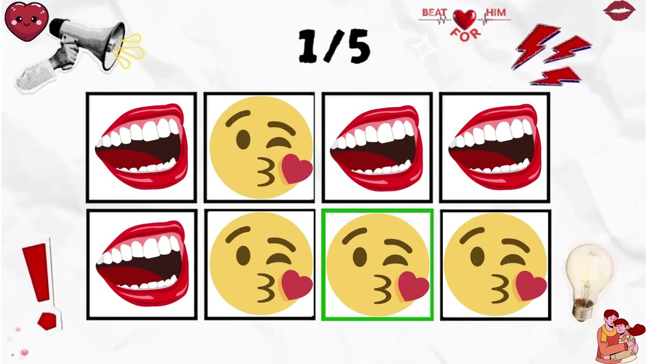 Say the Word on Beat: Valentine's Day | Heart ❤️ Kiss 😘 Mouth 👄Love 🥰Hug🤗 | Lovers Challenge