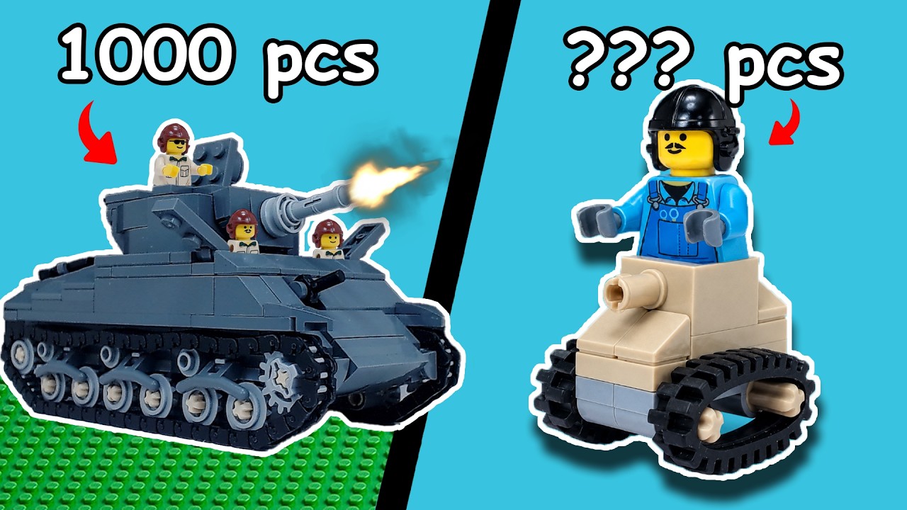 How Small Can I Build LEGO Tanks?