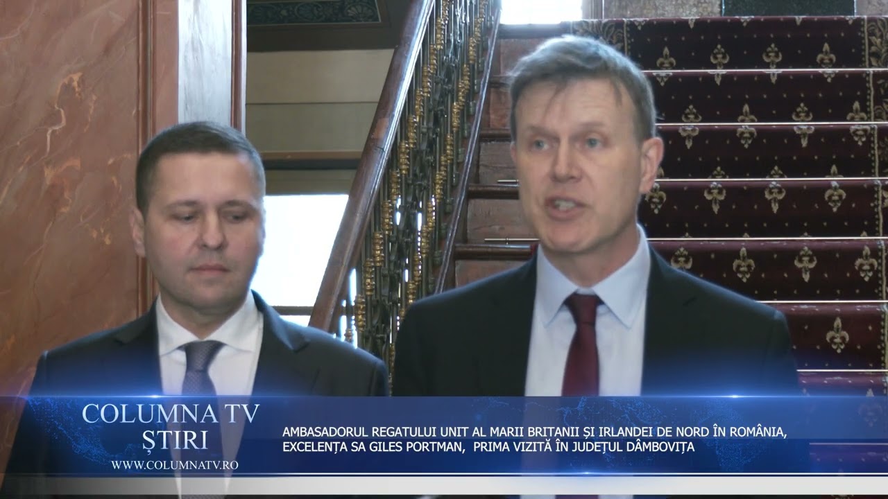 AMBASADORUL REGATULUI UNIT AL MARII BRITANII ȘI IRLANDEI DE NORD ÎN ROMÂNIA, VIZITĂ ÎN DÂMBOVIȚA