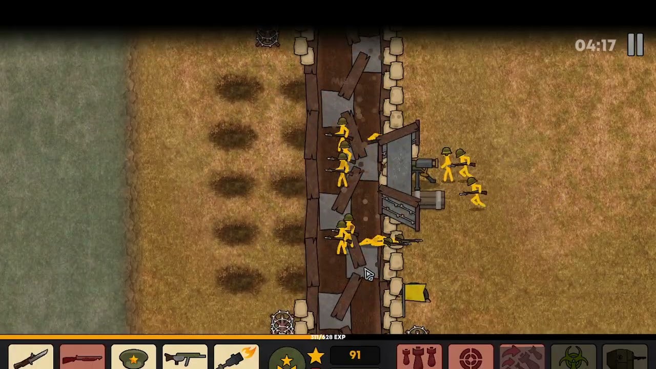 Stickmen trenches as the British Lost but I will win next time