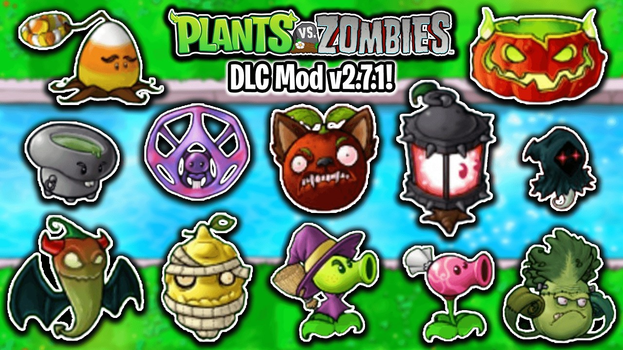 Plants vs Zombies DLC Mod v2.7.1 Update | New Settings, Reworked Levels, Balances & More | Download