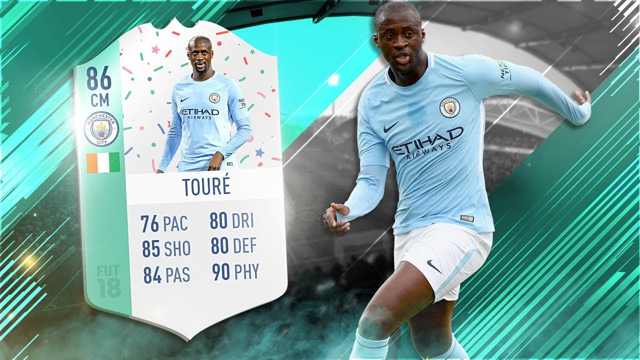 FIFA 18 FUT Birthday Toure Review 🎉🎂 86 FUT Birthday Yaya Toure Player Review