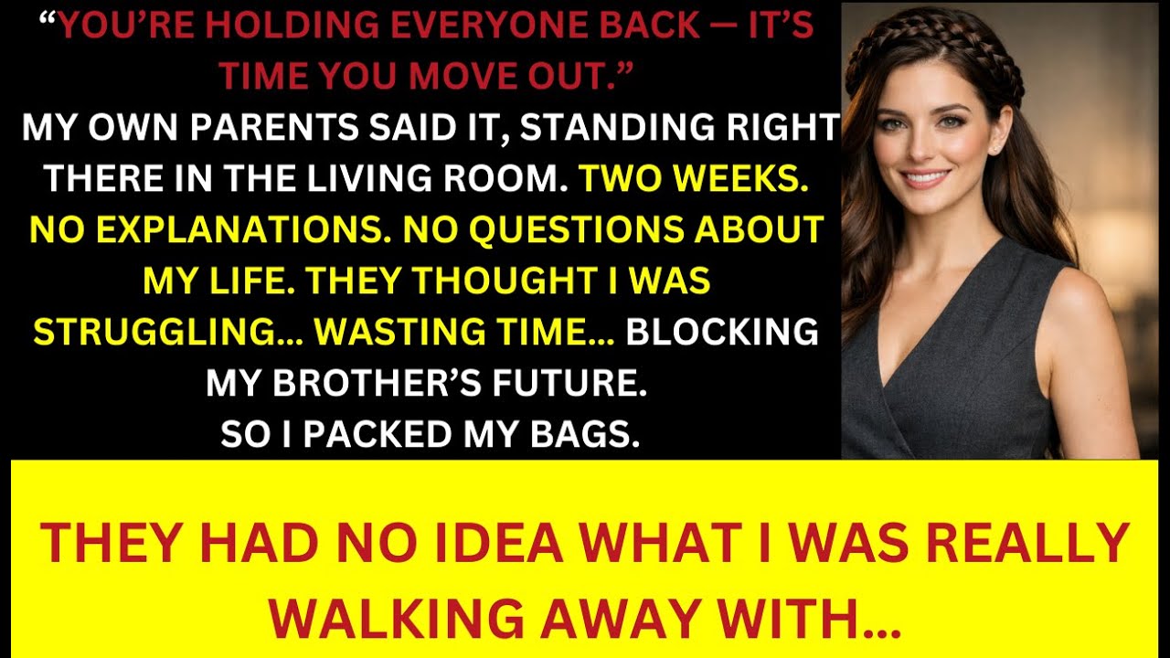 My Parents Told Me I Was “Holding Everyone Back” — They Didn’t Expect Me to Step Away Completely