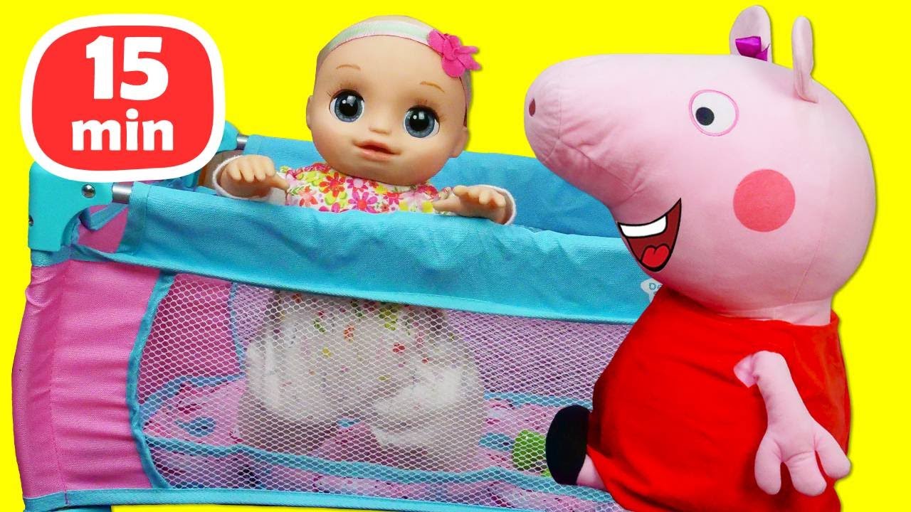 Giochiamo con la bambola Baby Alive e Peppa Pig! Video di giochi per bambini piccoli
