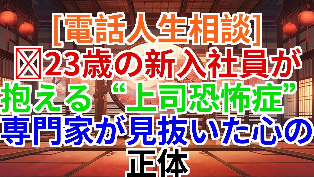 【電話人生相談】23歳新入社員の上司恐怖症…専門家が見抜いた心の正体