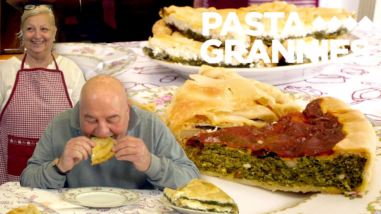 Enjoy Enrica's cheese and chard pie from Genova! | Pasta Grannies