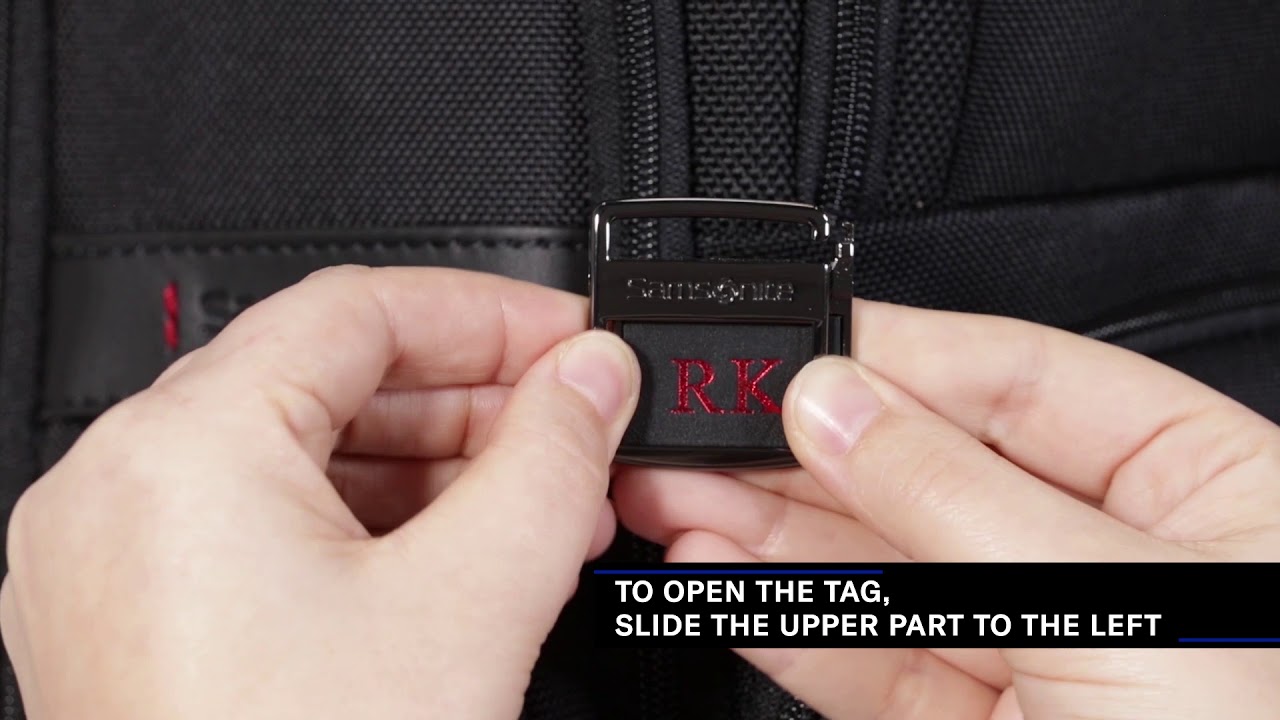 Samsonite - How to attach your IM T@G?