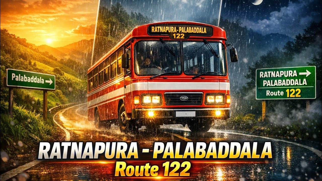 Driving Simulator Sri Lanka | New Update Bus Game | Bus Traveling From Rathnapura to ශ්‍රී පාදස්ථානය