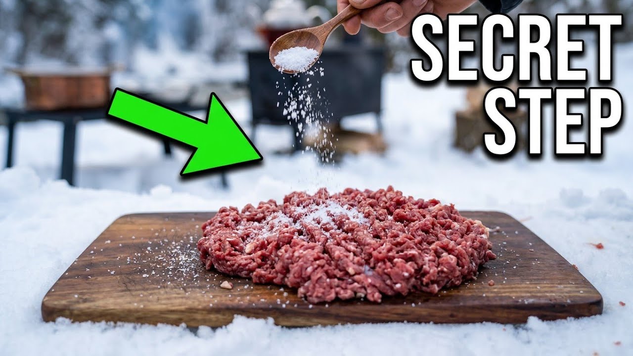 ​The Secret to the Juiciest Ground Meat Kebab Ever! (Outdoor Cooking)