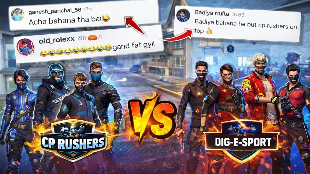 Guild Vs Guild Fight || DIG-E-SPORT VS CP_RUSHER😈