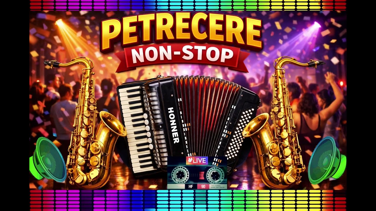 Petrecere Non Stop🪗Muzica Populara Acordeon🪗Colaj Hore si Sarbe instrumental