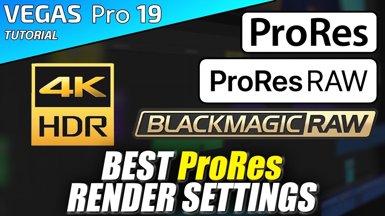 VEGAS Pro 19 - BEST ProRes (+ RAW + BRAW) Render settings - MOV - ACTUALLY EXPLAINED - 👨&zwj;🏫#139