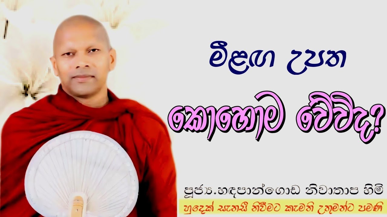 මීළඟ උපත කොහොම වේවිද # ven.Hadapangoda Niwathapa thero#dharmayai obai #pahura