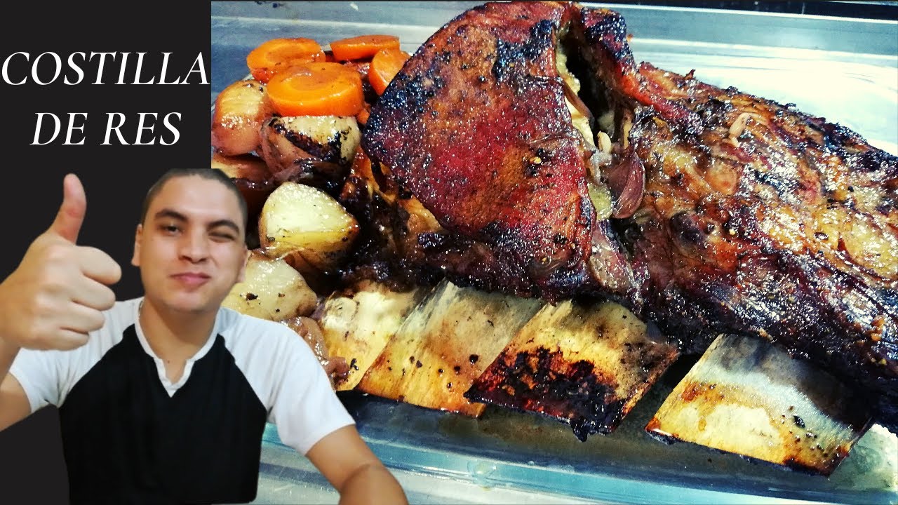 Costilla de Res al horno (vino tinto)