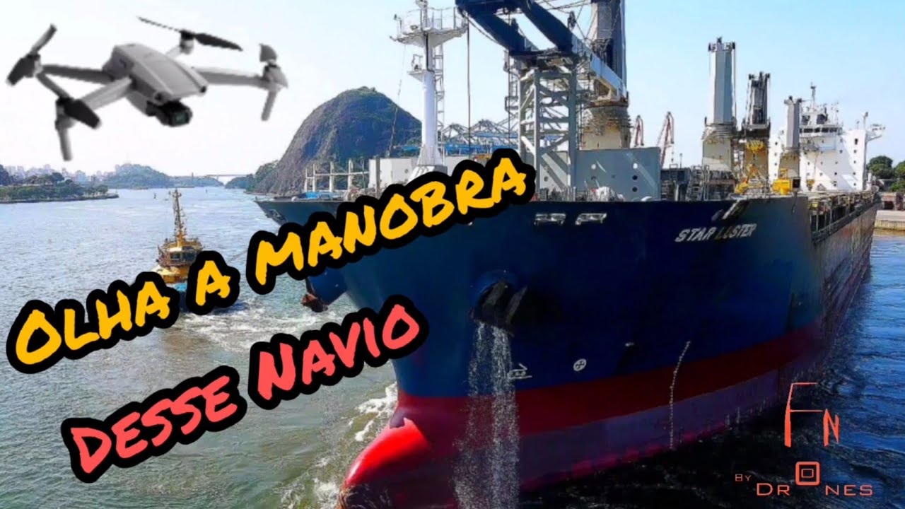 Dji Mavic Air 2 - Olha a manobra desse Navio - Porto de Vitória ES