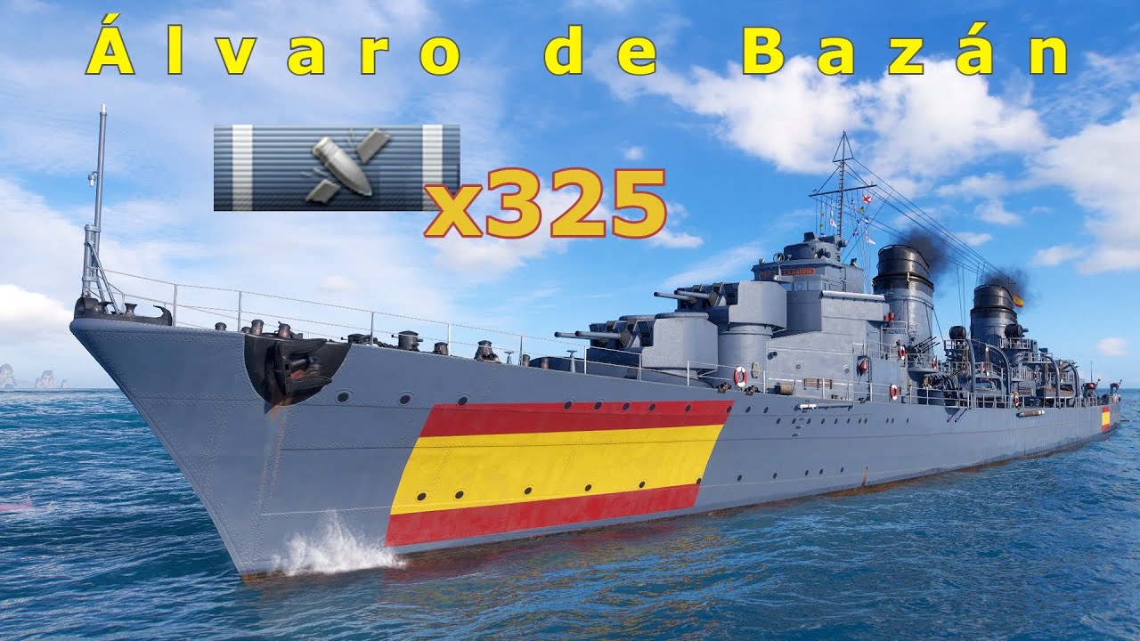 World of WarShips &Aacute;lvaro de Baz&aacute;n - 5 Kills 216K Damage