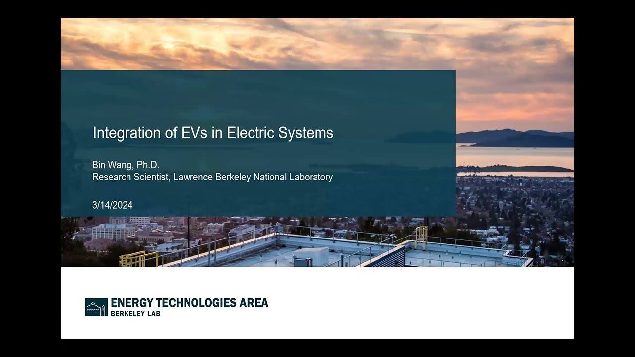 Integration of EVs in Electric Systems | Bin Wang | Smart Grid Seminar