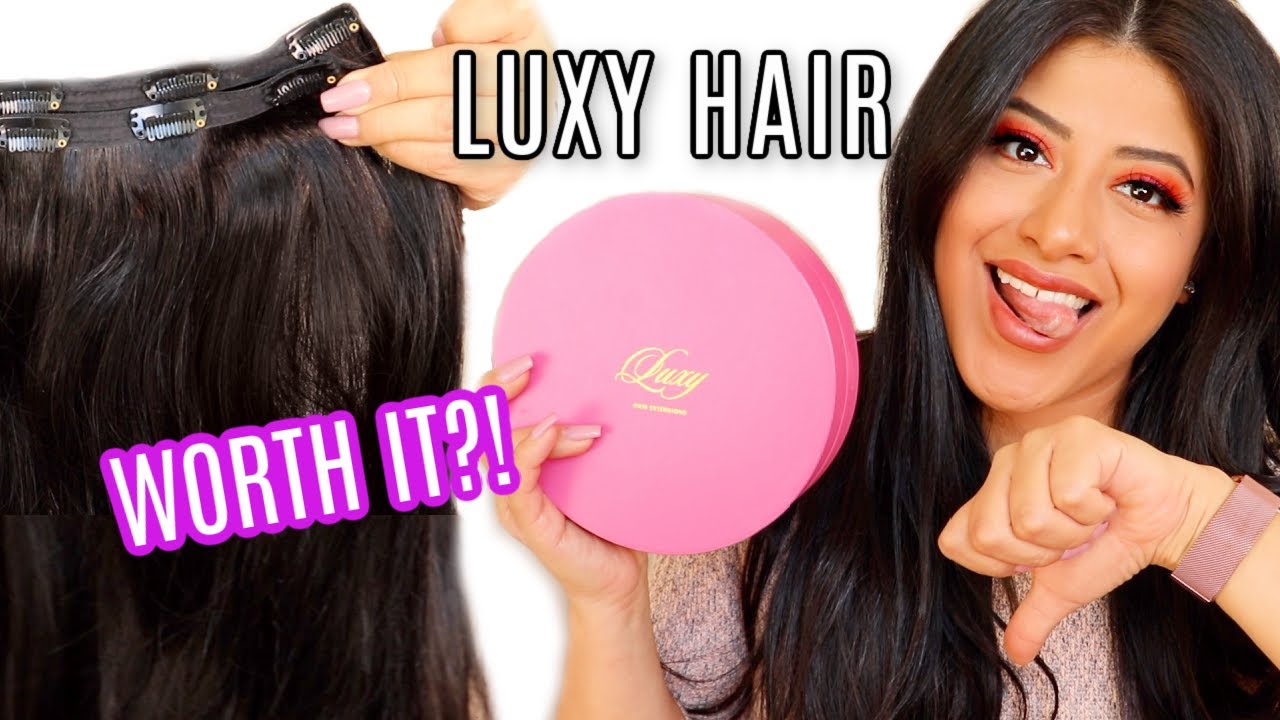 LUXY HAIR CLIP-IN EXTENSIONS REVIEW! 220gm 20