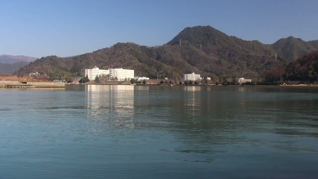 2026/2/21土10:00 京都府舞鶴市・前島フェリーふ頭南東端からのタイムラプス動画＆七条海岸からの漕艇訓練