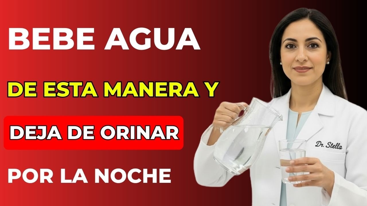 Cómo beber agua para evitar levantarse por la noche.