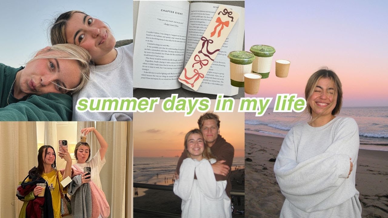 so long summer: surprising my best friend, designing bookmarks, & sunset beach trip *vlog*