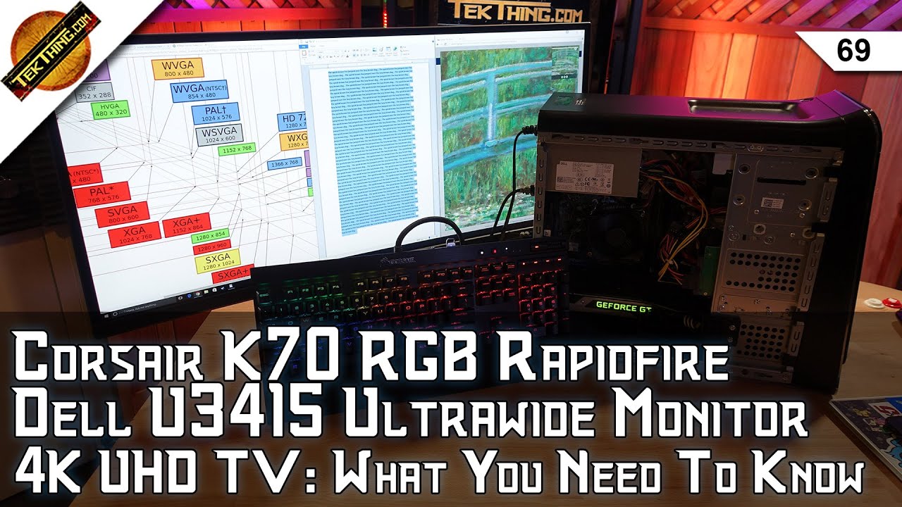 Corsair K70 RGB Rapidfire, Dell U3415 UltraSharp Monitor, 4K UHD TV Buyers Guide, Score PC Deals!