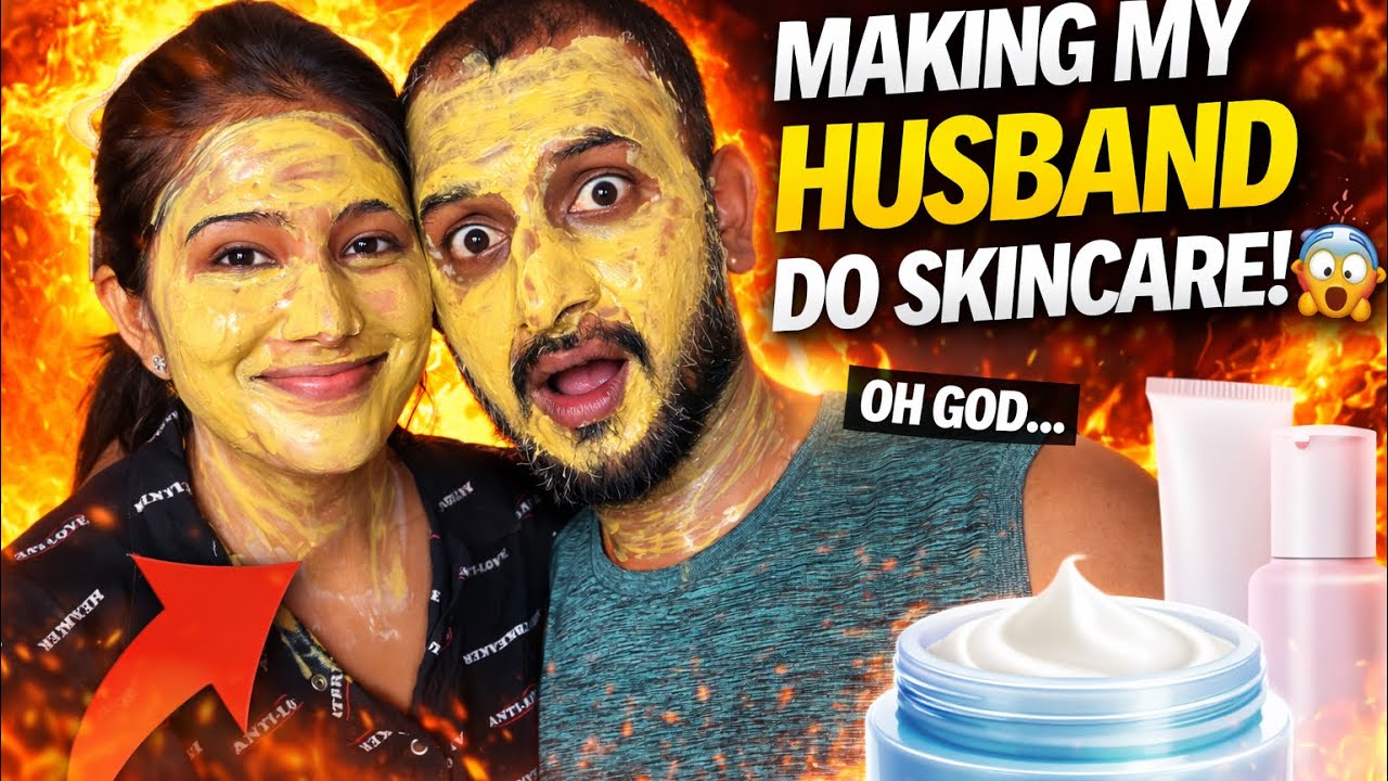 Sunday Skincare with Husband 😂 | Namma Couple Self Care Routine