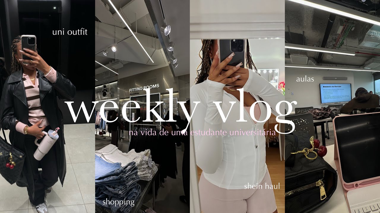 Vlog: mais uma semana da minha vida sendo uma estudante universitária. 