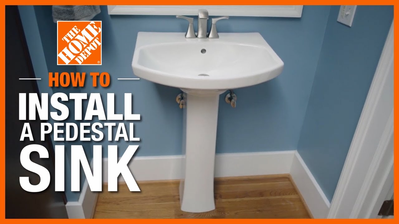 How to Install a Pedestal Sink | The Home Depot