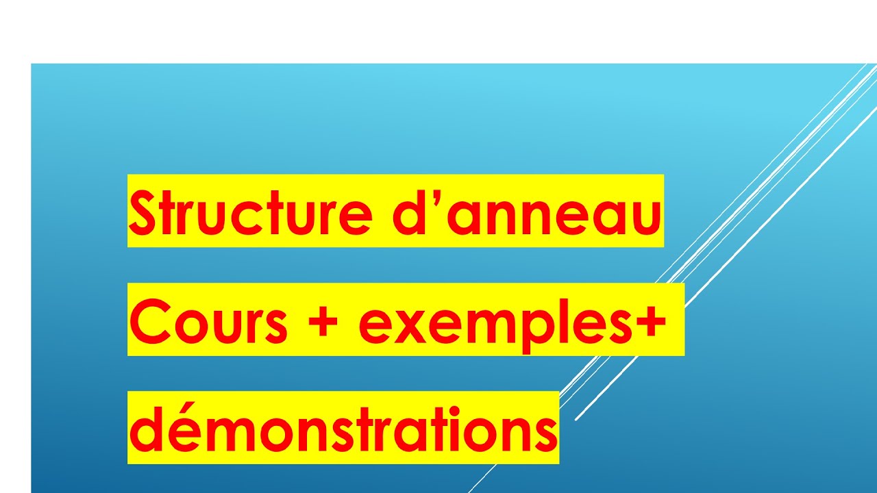 structure d'anneau