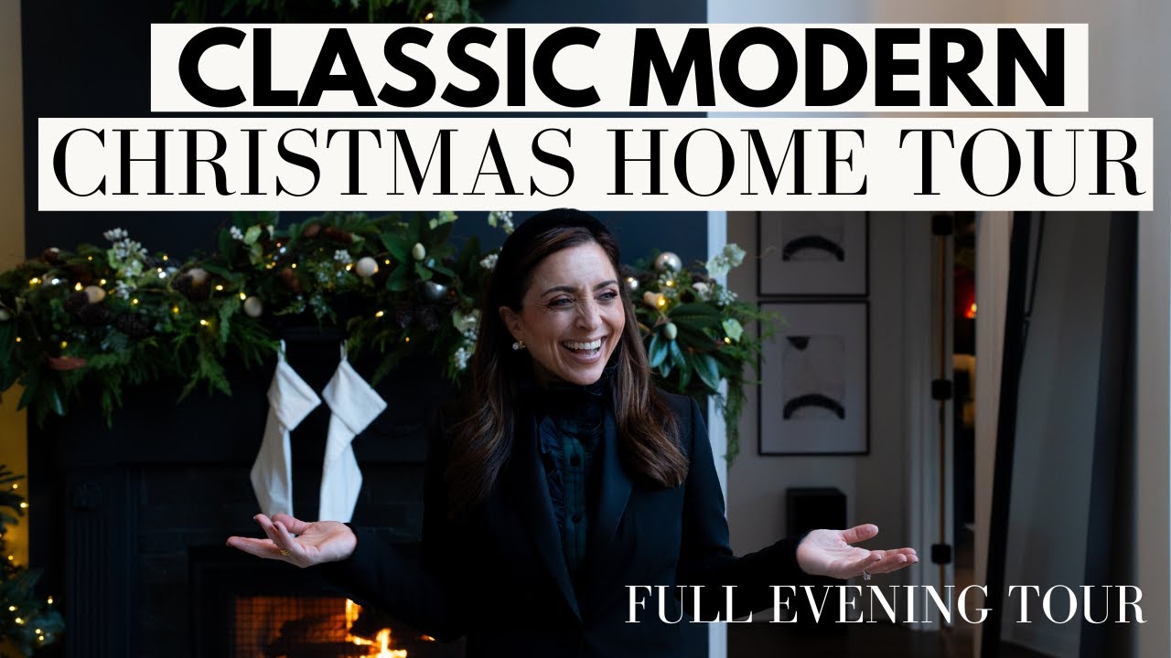 Full Evening Christmas Home Tour! of our Modern LUX Cottage!  House of Valentina