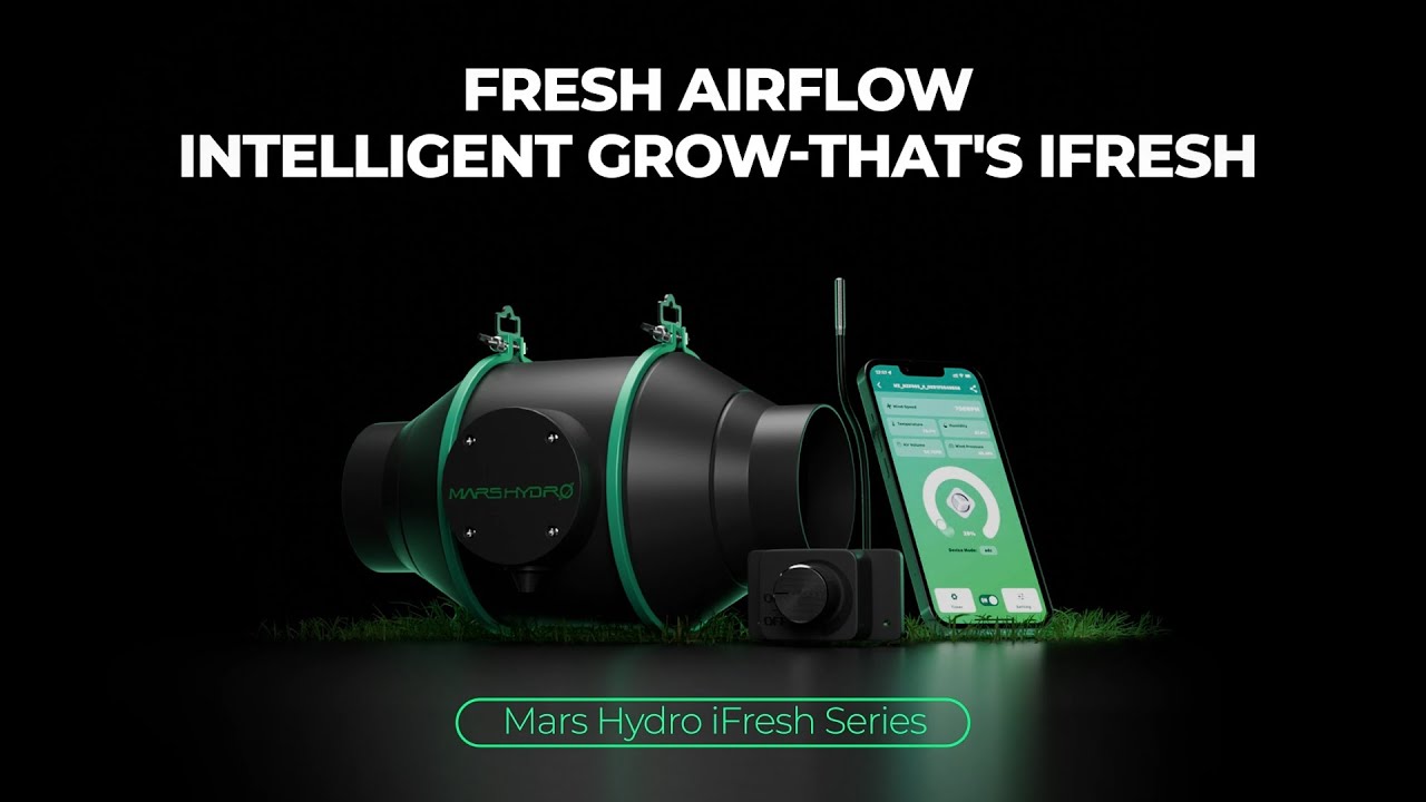 Looking for efficient grow space ventilation? Mars Hydro New iFresh Ventilation Series is an answer!