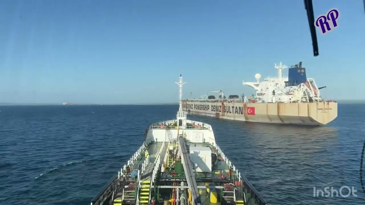 CPG ZOE loading from DENIZ SULTAN at Nacala Inner Anchorage - Mozambique