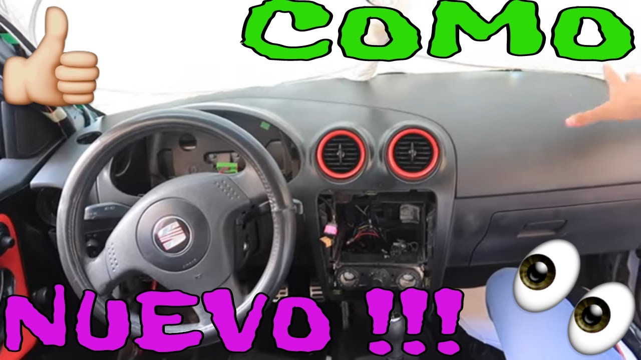 COMO PINTAR EL TABLERO Y RESTAURAR LOS PLASTICOS INTERIORES DE TU SEAT IBIZA 6L | JRH VLOGS
