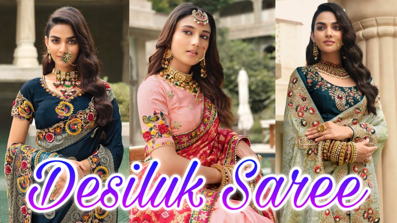 Desiluk Saree Premium Collection ✅ || Heavy Partywear Saree 🥳 || Karwachauth & Wedding Special 🌺