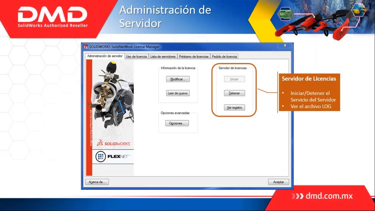 Administra tus licencias SOLIDWORKS
