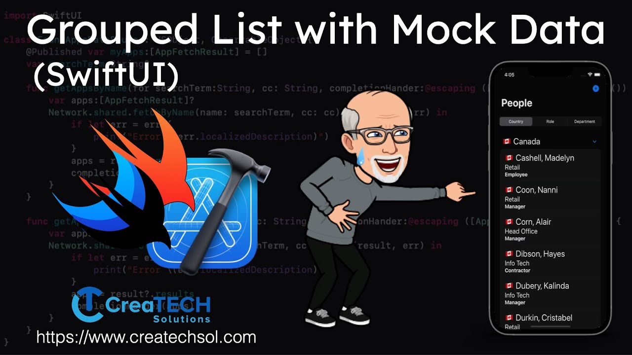 Grouped Lists and Mock Data in SwiftUI