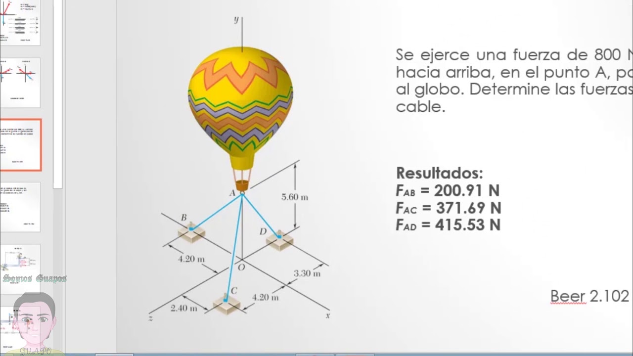 Análisis de fuerzas de una partícula en el espacio mediante SolidWorks Simulation