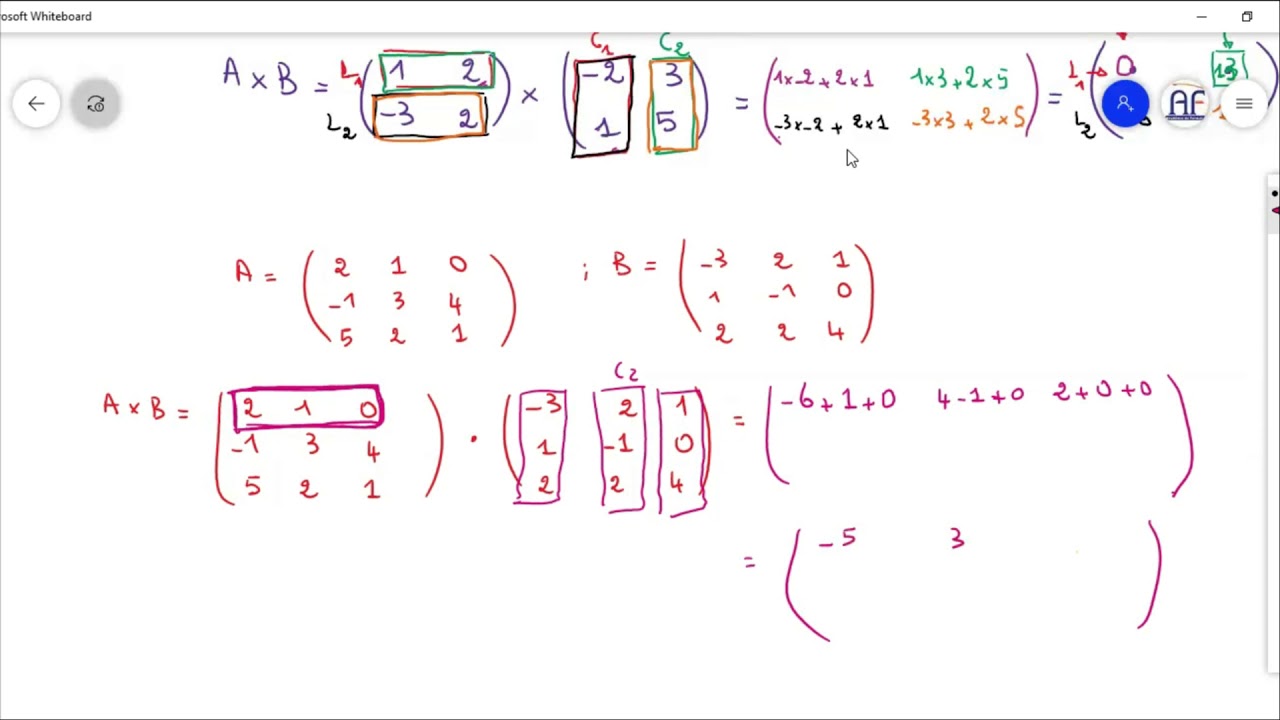 matrices bac ECO   1 ère partie