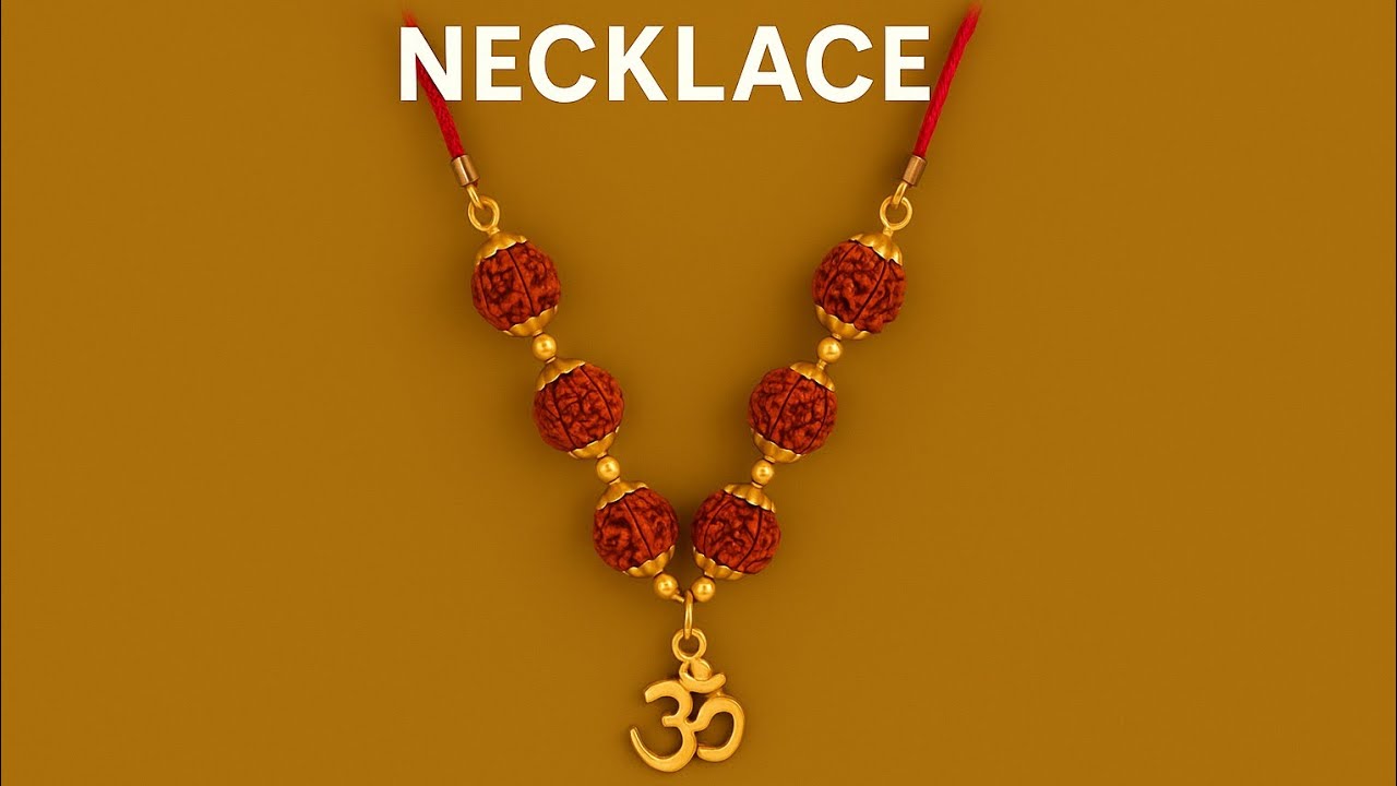 Simple Rudraksha Necklace Making | Easy Spiritual Jewelry DIY at Home