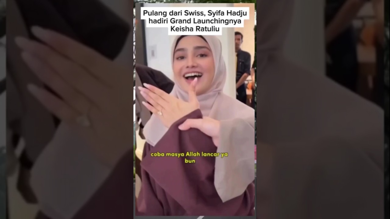 pulang dari Swiss, Syifa hadju datang keacaranya Keisha Ratuliu