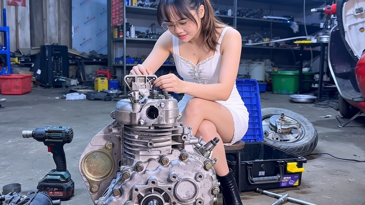 Full video of the 18-year-old prodigy who built complex parts using only rudimentary tools.