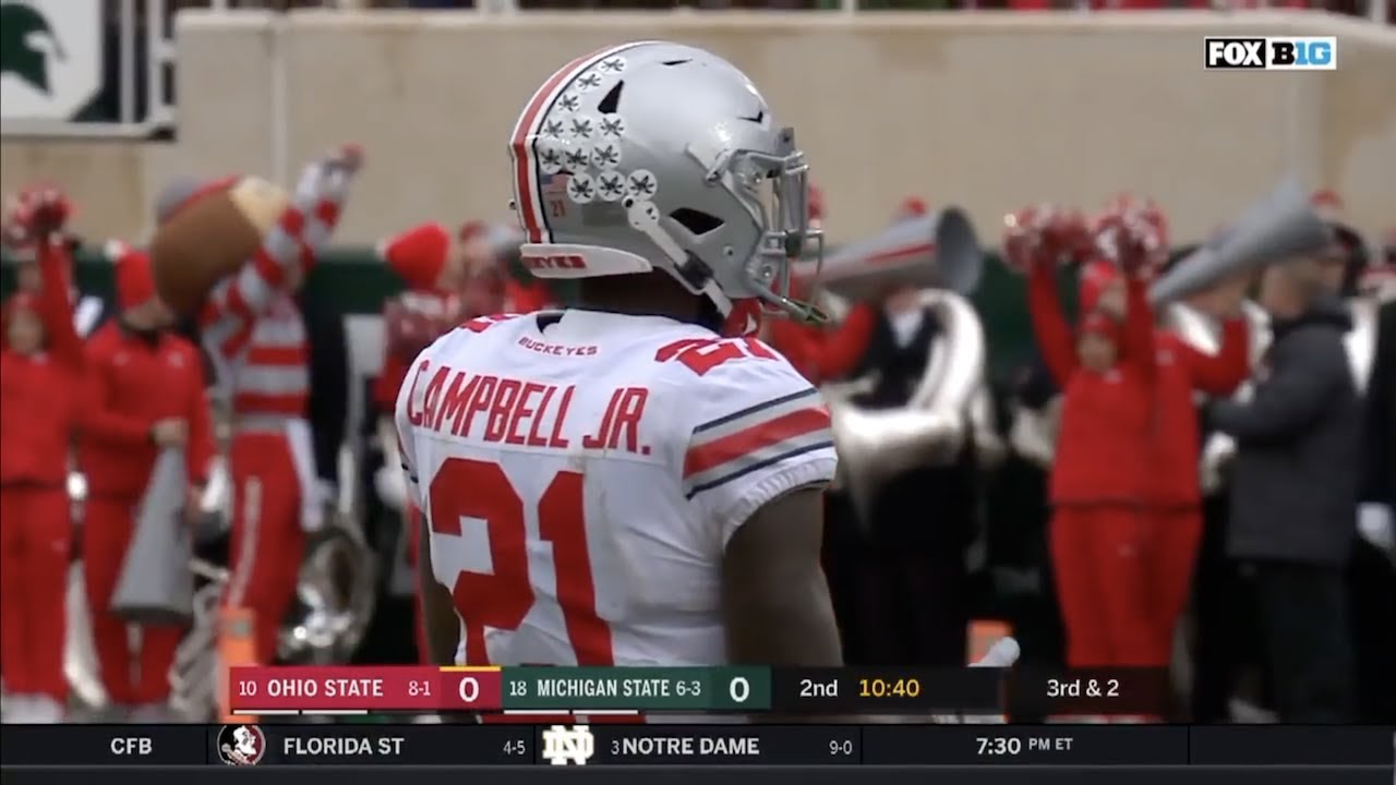 Parris Campbell (Ohio State WR #21) Vs. Michigan State 2018