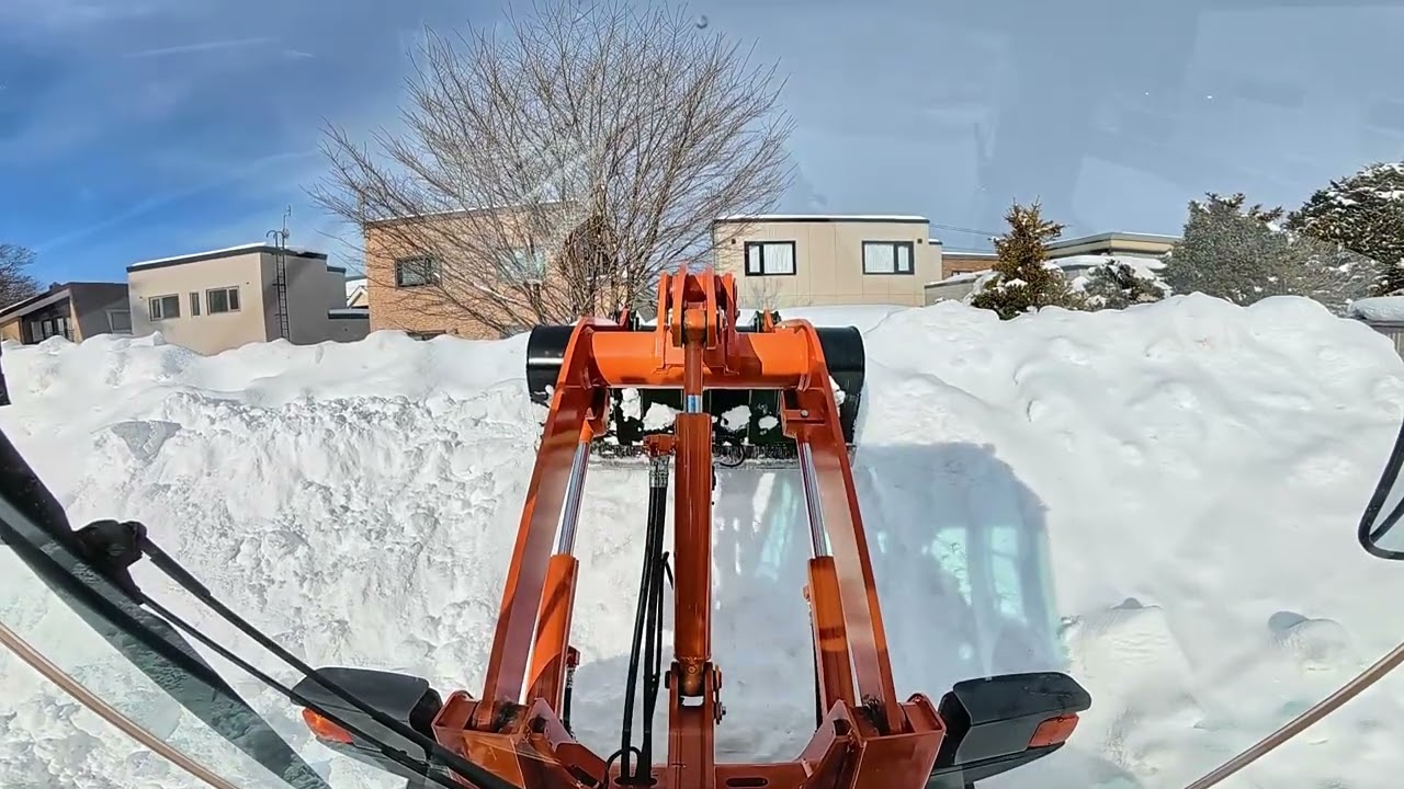 ホイールローダー除雪　7と8は飛んで9回目　2025年1月2日