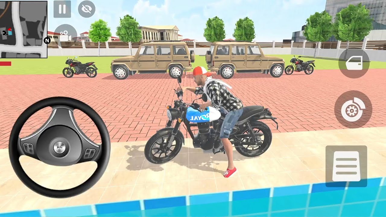 🎮😱 Franklin order by 2️⃣ Pulsar and 2️⃣ Bolero 💥🎮 #indiantheftaura #Androidgames #viralvideo 