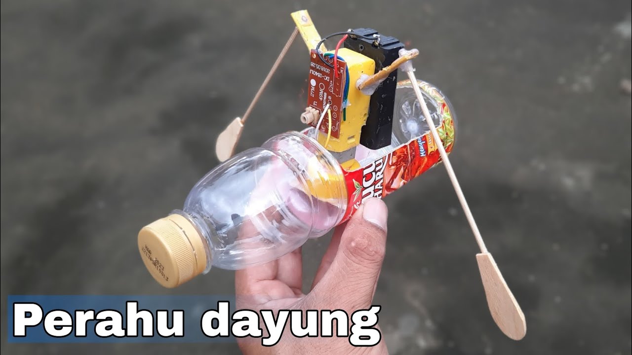 Diy membuat perahu dayung remot kontrol
