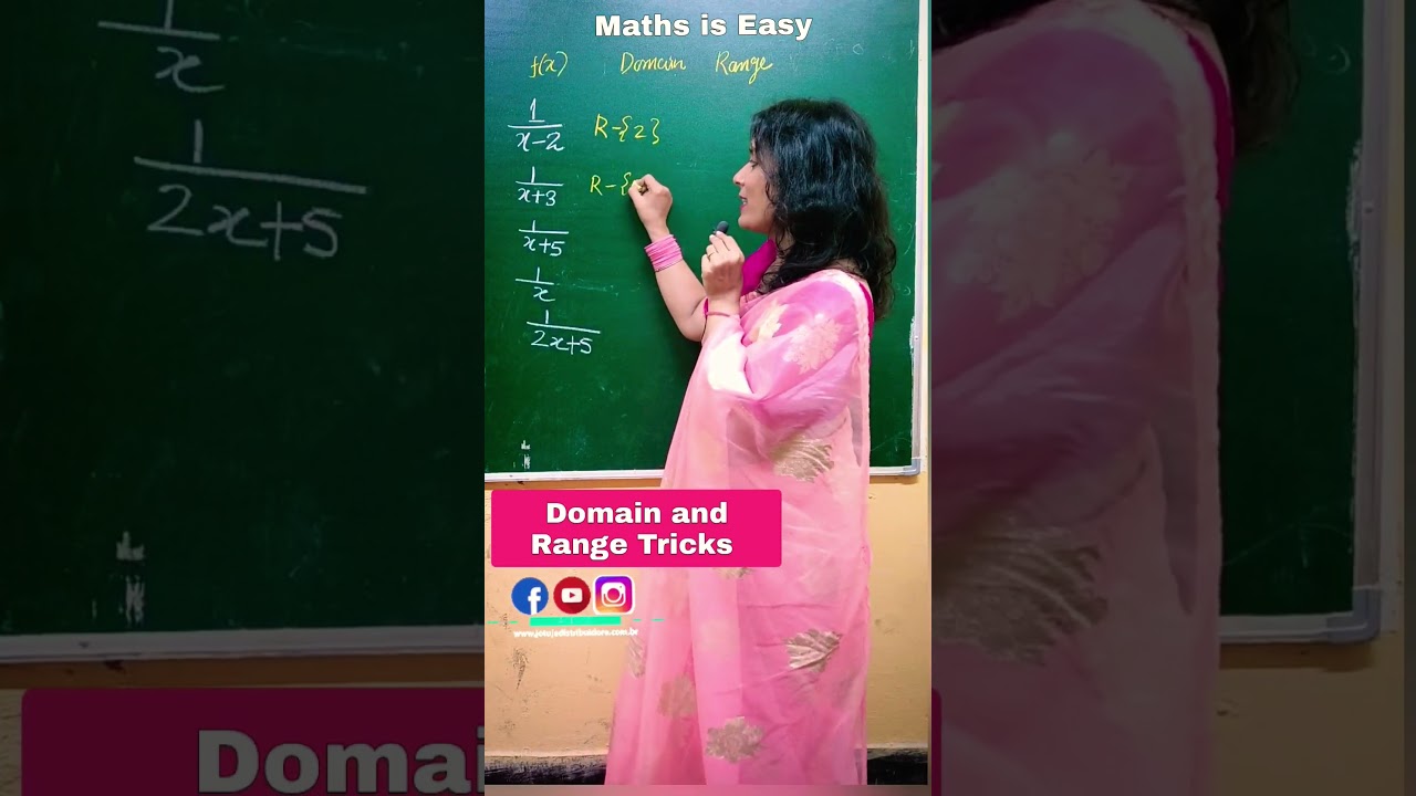 Domain and Range Trick | Relations and Functions Class 11/ JEE #shorts #youtubeshorts